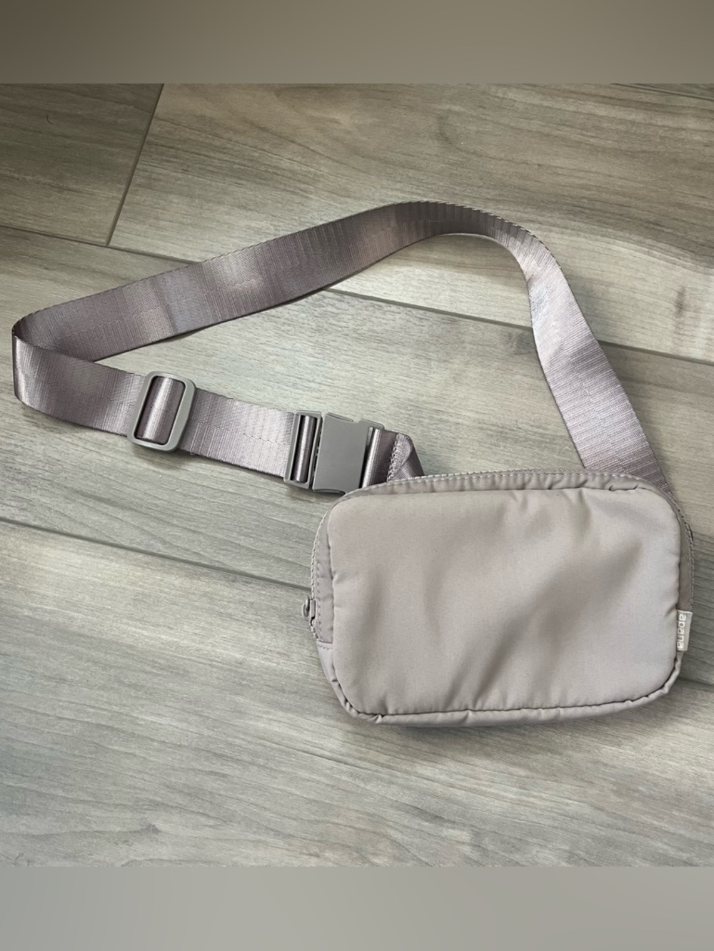 Apana Light Gray Taupe Belt Bag Fanny Pack Crossybody bag Adjustable Strap